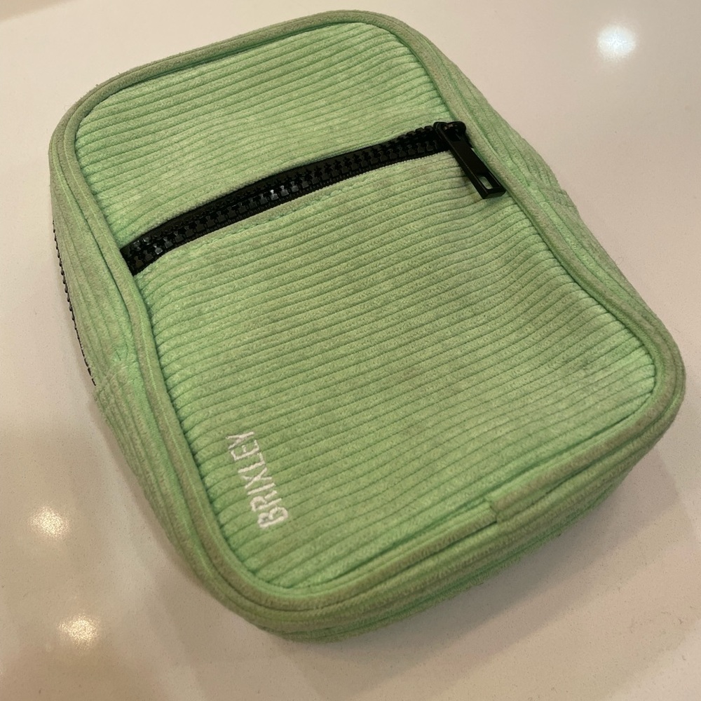 Brixley neon green suede bag